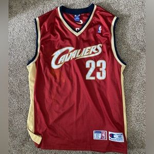 Champion Lebron James #23 Cleveland Cavaliers Jersey Stitch Rookie Size XL/48